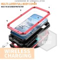 R-JUST Pancerne Etui Antywstrząsowe do iPhone 16e czerwone