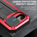 R-JUST Pancerne Etui Antywstrząsowe do iPhone 16e czerwone