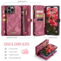CASEME Etui Pokrowiec Portfel do iPhone 16 Pro Max czerwony