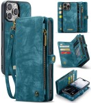 CASEME Etui Pokrowiec Portfel do iPhone 16 Pro Max niebieski
