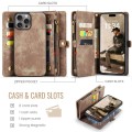 CASEME Etui Pokrowiec Portfel do iPhone 16 Pro Max brązowe