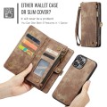 CASEME Etui Pokrowiec Portfel do iPhone 16 Pro Max brązowe