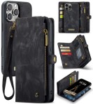 CASEME Etui Pokrowiec Portfel do iPhone 16 Pro Max czarne