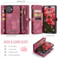 CASEME Czerwone Etui Pokrowiec Portfel do iPhone 16