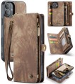 CASEME Brązowe Etui Pokrowiec Portfel do iPhone 16