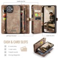 CASEME Brązowe Etui Pokrowiec Portfel do iPhone 16