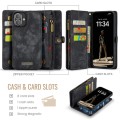 CASEME Czarne Etui Pokrowiec Portfel do iPhone 16