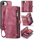 CASEME Czerwone Etui Pokrowiec Portfel do iPhone 17e/16e