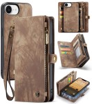 CASEME Brązowe Etui Pokrowiec Portfel do iPhone 16e