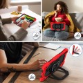 Pancerne Etui z Uchwytem i Paskiem do Huawei MatePad SE 11 2024 czerwone