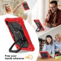 Pancerne Etui z Uchwytem i Paskiem do Huawei MatePad SE 11 2024 czerwone