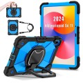 Pancerne Etui z Uchwytem i Paskiem do Huawei MatePad SE 11 2024 niebieskie