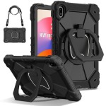 Pancerne Etui z Uchwytem i Paskiem do Huawei MatePad SE 11 2024 czarne