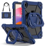 Pancerne Etui z Uchwytem i Paskiem do Huawei MatePad SE 11 2024 granatowo-czarne