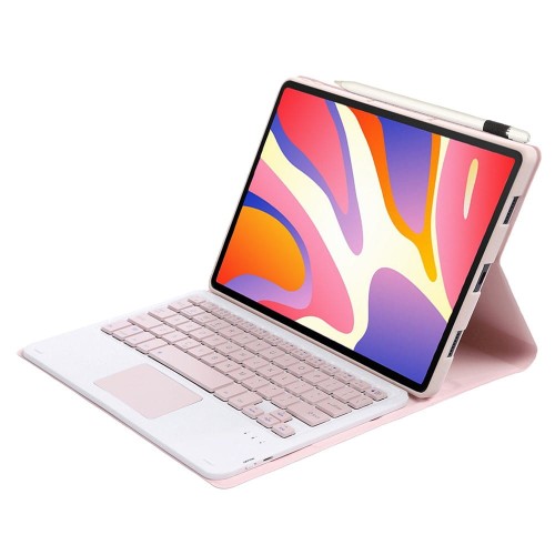 Różowe Etui Klawiatura z TouchPad do Huawei MatePad SE 11 2023
