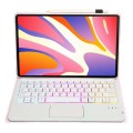 Różowe Etui Podświetlana Klawiatura do Huawei MatePad SE 11 2024