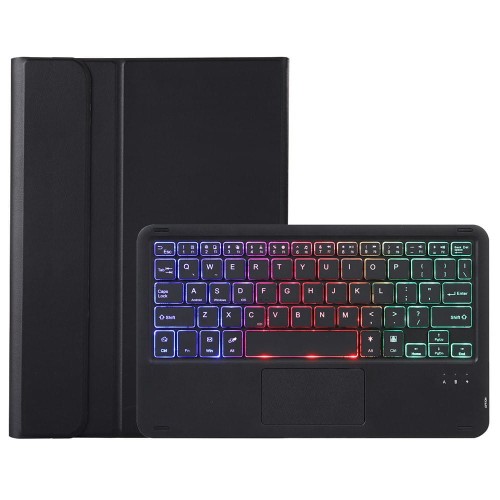 Czarne Etui Podświetlana Klawiatura do Huawei MatePad SE 11 2024