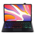 Czarne Etui Podświetlana Klawiatura do Huawei MatePad SE 11 2024