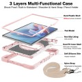 Pancerne Etui z Uchwytem i Paskiem do Huawei MatePad SE 11 2024 różowe