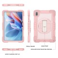 Pancerne Etui z Uchwytem i Paskiem do Huawei MatePad SE 11 2024 różowe