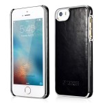 Skórzane Etui ICARER Retro iPhone 5 5S SE czarne