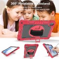 Pancerne Etui z Uchwytem i Paskiem do Huawei MatePad SE 11 2024 czerwone