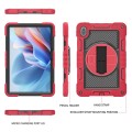 Pancerne Etui z Uchwytem i Paskiem do Huawei MatePad SE 11 2024 czerwone