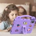Shockproof Pancerne Etui EVA dla Dzieci do Huawei MatePad SE 11 2024 fioletowe