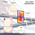 Mocne Etui z Uchwytem i Paskiem do Huawei MatePad SE 11 2024 różowe