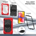 Mocne Etui z Uchwytem i Paskiem do Huawei MatePad SE 11 2024 czerwone