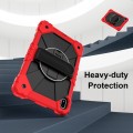 Mocne Etui z Uchwytem i Paskiem do Huawei MatePad SE 11 2024 czerwone
