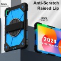 Mocne Etui z Uchwytem i Paskiem do Huawei MatePad SE 11 2024 niebieskie