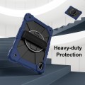 Mocne Etui z Uchwytem i Paskiem do Huawei MatePad SE 11 2024 granatowe
