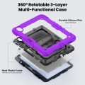 Pancerne Etui z Uchwytem i Paskiem do iPad Air 11 2025/2024 fioletowe