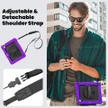 Pancerne Etui z Uchwytem i Paskiem do iPad Air 11 2025/2024 fioletowe