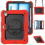 Pancerne Etui z Uchwytem i Paskiem do iPad Air 11 2025/2024 czerwone