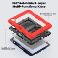 Pancerne Etui z Uchwytem i Paskiem do iPad Air 11 2025/2024 czerwone