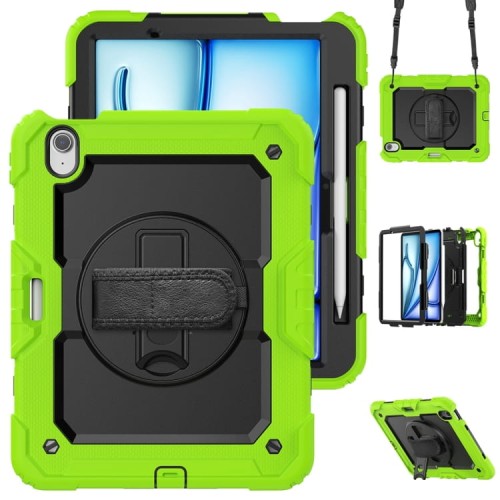 Pancerne Etui z Uchwytem i Paskiem do iPad Air 11 2025/2024 zielone