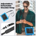 Pancerne Etui z Uchwytem i Paskiem do iPad Air 11 2025/2024 niebieskie