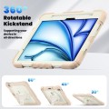 Pancerne Etui z Uchwytem i Paskiem do iPad Air 11 2025/2024 beżowe