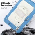 Pancerne Etui z Uchwytem i Paskiem do iPad Air 11 2025/2024 niebieskie