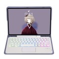 Fioletowe Etui Podświetlana Klawiatura z TouchPad do iPad Air 11 2025/2024