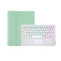 Zielone Etui Podświetlana Klawiatura z TouchPad do iPad Air 11 2025/2024