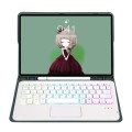Zielone Etui Podświetlana Klawiatura z TouchPad do iPad Air 11 2025/2024