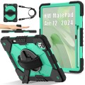 Mocne Etui z Uchwytem i Paskiem do Huawei MatePad Air 12 2024 zielone
