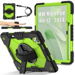 Mocne Etui z Uchwytem i Paskiem do Huawei MatePad Air 12 2024 zielone