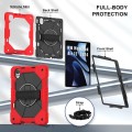 Mocne Etui z Uchwytem i Paskiem do Huawei MatePad Air 12 2024 czerwone
