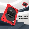 Mocne Etui z Uchwytem i Paskiem do Huawei MatePad Air 12 2024 czerwone