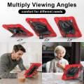 Mocne Etui z Uchwytem i Paskiem do Huawei MatePad Air 12 2024 czerwone