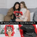 Mocne Etui z Uchwytem i Paskiem do Huawei MatePad Air 12 2024 czerwone